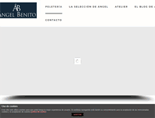 Tablet Screenshot of angelbenito.es